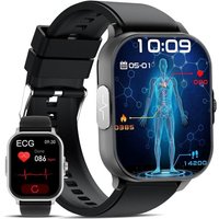 Nouveau Montre Connectée ¿¿¿ Femme Homme 2.01"" Smart Watch Avec Tens¿on Artér¿elle/¿¿¿/24H Fréq¿ence Card¿aq¿e/Sp¿2,Sommeil Tracker Montre