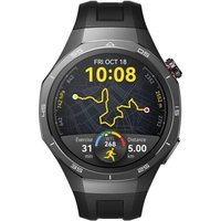 Montre Connectée Watch Gt 5 Pro 46 Mm Titane Avec Bracelet En Fluoroélastomère Noir