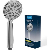 TZF-HydroPulse Pommeau de douche haute pression 100 mm, 6 modes de pulvérisation universels de rechange (chromé)