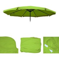 Toile De Rechange Pour Parasol Meran Pro, Parasol De Marché Gastronomique Avec Volant Ø 5m, Polyester Vert Clair