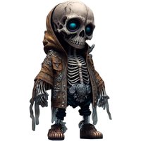 Pendentif Cool Skeleton Figures, Statue mignonne de 8 cm, Statue commémorative de squelette, Sculpture de crâne gothique à collectionner, Décoration