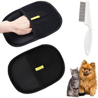 Gant Anti Poils Animaux,2 Pièces Gant Poil Chat Brosse Chat, Brosse Anti Poils Animaux Pour Lavage Démêlage Et Toilettage,Respirant Et Lavable