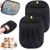 2 Pcs Gant Anti Poils Pour Animaux Pour Chats Et Chiens,Gants Épilateur Électrostatique,Aimant À Fourrure ,Accessoire Toilettage Magique