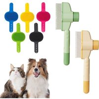 7 Piece Set Of Comb And Brushes For Dogs,Cats,Massages,Detangles,Soothing Bath,Soft Silicone Pet Hair Removal Tool Comb For Removing Dead Knotted Hair