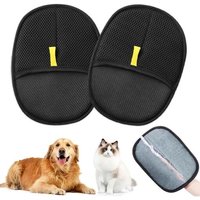 Lot De 2 Gants Magnétiques Pour Animaux De Compagnie,Gants D'élimination Des Poils D'animaux Domestiques,Gants De Toilettage Pour Poils D'animaux De