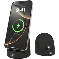 Station De Charge Rapide Pour Iphone/Samsung/Android,Station De Charge En Silicone Avec Affichage De L'Alimentation Led,Support De Charge Avec