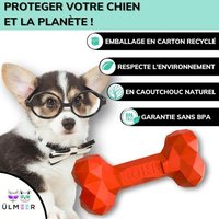 Jouet Chien À MâcherRésistant À La MorsureBrosse À Dents Chien JouetDistributeur Nourriture Croquettes Friandise ChienAnti StressJouet Caoutchouc