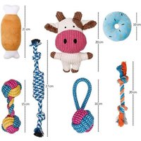 Lot 7 Jouets Interactifs Pour Chiots Et Petits Chiens,Lancer,Tirer Et Macher. Vendeur Français Et Stock En France
