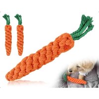 Lot De 2 Jouets Pour Chiens En Forme De Carotte,Jouets Interactifs À Mâcher En Corde Tressée Pour Chiots,Pour Les Familles De Petits Et Moyens