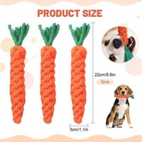 3 Pièces Jouet A Macher Pour Chien Carotte,Jouet Chien Indestructible,Jouets Chiot Occupation,Jouets Chiot Interactif,Jouetes Chiens Boudin À Mordre
