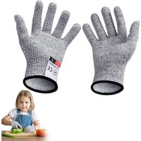 Gants de Travail,Gants Anti-Coupures,Gants de Coupe Protection de Niveau 5 pour Cuisine,Jardinage,Bricolage,Extérieur Explore Éviter