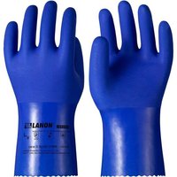 Gants Chimiques,Gants de Travail en PVC,Impérméable et s,Résistance les Acides,Alcalis et Huiles,Antidérapants,EN388/EN 374,L/9