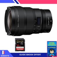 Nikon Z 14-24mm f/2.8 S + 1 SanDisk 32GB UHS-II 300 MB/s + Ebook 'Devenez Un Super Photographe'