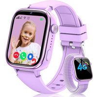 Nouvelle 4G Montre Connectée Enfant, Étanche IP68 Smartwatch Téléphone Enfant avec GPS, Appel/Fonction SOS/Appel Vidéo/Mode Classe/Podomètre/Appareil
