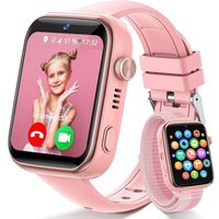 4G Montre Connectée Enfants, IP68 Étanche Montre Telephone Enfant avec Appels, Appels Vidéo, Chat Vocal, WhatsApp, Wi-FI, GPS, SOS, Mode École,