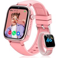 4G Montre Connectée Enfant, Étanche IP68 Smartwatch Téléphone Enfant avec GPS, Appel, Fonction SOS, Appel Vidéo, Mode Classe, Podomètre, Appareil
