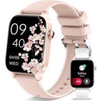 Smartwatch, 1,8"" Montre Connectée pour Femme avec Appels, /Assistant Vocal/Notifications Messages, Moniteur cardiaque/SpO2/Sommeil, 20 Modes