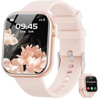 Montre connectée pour homme femme, écran de 1,85"" avec appel Bluetooth et réponse mains libres, montre intelligente avec podomètre, moniteur de