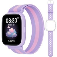 Montre Connectée Enfant Non APP Connectée, 1,83"" Smartwatch avec Podomètre, IP68 Étanche, Cardiofrequencemètre, Moniteur de Sommeil, Jeux de Puzzle