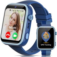 4G Montre Connectée Enfants, Montre Telephone Enfant Écran HD de 1,83 Pouces, Appels, Appels Vidéo, Chat Vocal, Whatsapp, Wi-FI, GPS, SOS, Étanche