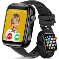 4G Montre Connectée Enfants, IP68 Étanche Montre Telephone Enfant avec Appels, Appels Vidéo, Chat Vocal, Whatsapp, Wi-FI, GPS, SOS, Mode École,