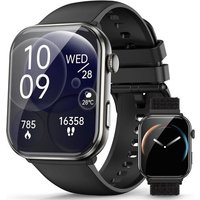 smartwatch Hommes Femmes, écran AMOLED Toujours allumé, Montre Fitness avec Fonction téléphone, Passer/recevoir des appels, 100+Modes Sport,