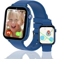 4G Montre Connectée Enfant, Montre GPS Enfant Tracker avec Appel Vidéo SIM Chat Vocal SOS Réveil Jeux Mode Scolaire Étanche IP68, Montre Telephone