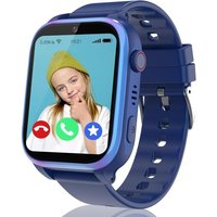 Montre Connectée Enfant 4G, Smartwatch Enfant GPS et Appel, Chat Vidéo/Vocal, Alarme, SOS, Sommeil, Mode Classe, 7 Jeux, Calendrier, Calculatrice,