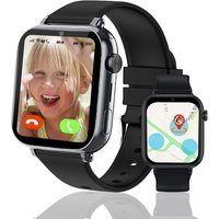 4G Montre Connectée Enfant, Montre GPS Enfant Tracker avec Appel Vidéo SIM Chat Vocal SOS Réveil Jeux Mode Scolaire Étanche IP68, Montre Telephone