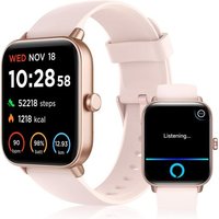 Montre connectée pour Femme, Homme, répondre/Faire des appels, 1,8"" Alexa intégrée, SpO2/Fréquence Cardiaque/Sommeil/Stress, 100+ Sports,