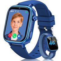 Nouvelle 4G Montre Connectée Enfant, Étanche IP68 Smartwatch Téléphone Enfant avec GPS, Appel, Fonction SOS, Appel Vidéo/Mode