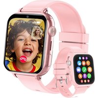 4G Montre Connectée Enfants, Appels Vidéo, Localisation GPS, IP68 Étanche Montre Telephone Enfant avec SOS, Musique, Mode École, Podomètre, Jeux,