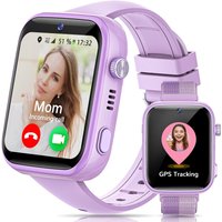 4G Montre Connectée Enfants, Montre Telephone Enfant Écran HD de 1,83 Pouces, Appels, Appels Vidéo, Chat Vocal, WhatsApp, Wi-Fi, GPS, SOS, Étanche