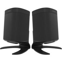 One, One Sl & Play:1 Support De Bureau, Paquet Double, Noir, Compatible Avec Les Enceintes Sonos One & Play1