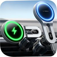 15w Support Telephone Voiture Magsafe, Magsafe Voiture¿30 Aimants N55 Puissants¿ Chargeur Induction Voiture, Support Telephone Voiture Induction