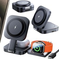 Chargeur Induction Pour Iphone 16, Chargeur 3 En 1 Pour Apple Chargeur Sans Fil Station De Charge Chargeurs À Induction Pour Téléphones Portables