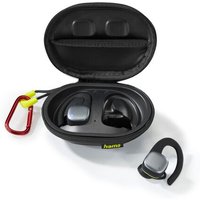 Ecouteurs Bluetooth® "Spirit Athletics" , TWS, Ear Hook, Noir/Jaune