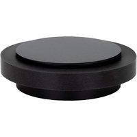 Butée De Porte Adhésive 45 x 14 mm Caoutchouc Noir En Silicone Naturel Acier Inoxydabl Laqué Noir Forte AdhéSion 100% fonctionnel Mod. I-203 35X12-NG