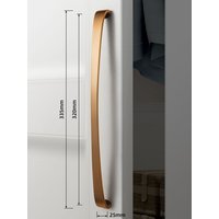 090yb-320 Mm - Arche Moderne Haut De Gamme En Bronze Jaune, Boutons Melknobs, Panneau Chi De Cuisine, Porte Foy Cabinet, Quincaillerie Pour Meubles