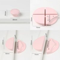 Un Quatrième-32 Mm - Rose Clair - Bouton De Porte En Bois Massif Semi-Transparent, Quincaillerie Pour Armoire, Quincaillerie Pour Armoire,