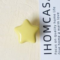 Étoiles Jaunes - Crochet Et Poignée En Céramique, Nuages, Étoiles, Lune, Lèvent De Chambre D'enfant, Meubles, Commode, Melknob, Armoire Murale, Porte
