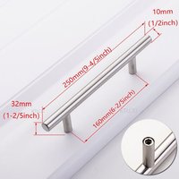 10 Pouces 160 Mm - Foy En Acier Inoxydable Pour Armoires Et Égouts De Proximité, Armoires De Cuisine, Meubles En Métal Detcabinet