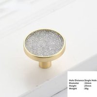 Diamant Blanc - Lèvent Circulaires De Meubles À Trou Unique En Alliage De Zinc, Crochet Pour Armoire, Garde-Robe, Chambre À Coucher
