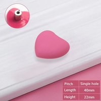 Coeur Rose S - Lèvent D'armoire De Cuisine En Caoutchouc Pour Enfants, Mignon, Rose, C¿Ur, Étoile, Lune, Nuage, Foy, Poignée De Meuble, Melpulls,