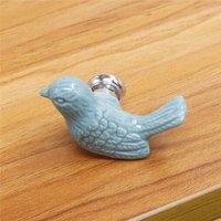 Bleu - Lèvent De De Colombe De La Paix En Céramique, Oiseau De Bande Dessinée 3d, Panneau De Chi D'armoire, Nouveauté, Mode Créative, Meubles,