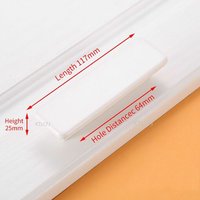 Blanc 64 Mm - Lèvent De Porte Colorés En Bois Foy Pour Armoires De Cuisine, Jolis Boutons De Proximité Pour Chambre D'enfant, Armoire, Poignée De