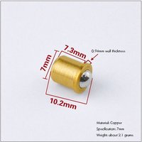 7 Mm - Loquet À Billes En Laiton Plaqué Pour Porte De Placard, Plaque De Grève, Quincaillerie Pour Placard, Armoire, Meubles, 10 Pièces/Lot
