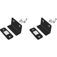 2pcs Noir - Loquet De Porte Magnétique Puissant, 1 À 10 Ensembles, Arrêts De Porte Cachés Avec Vis Pour Placard, Quincaillerie De Meubles