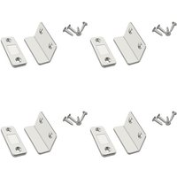 4pcs Argent - Loquet De Porte Magnétique Puissant, 1 À 10 Ensembles, Arrêts De Porte Cachés Avec Vis Pour Placard, Quincaillerie De Meubles