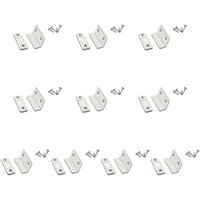 10pcs Argent - Loquet De Porte Magnétique Puissant, 1 À 10 Ensembles, Arrêts De Porte Cachés Avec Vis Pour Placard, Quincaillerie De Meubles